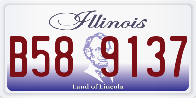 IL license plate B589137