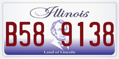 IL license plate B589138