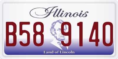 IL license plate B589140