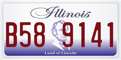 IL license plate B589141