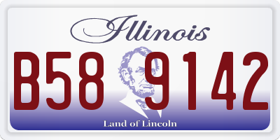 IL license plate B589142