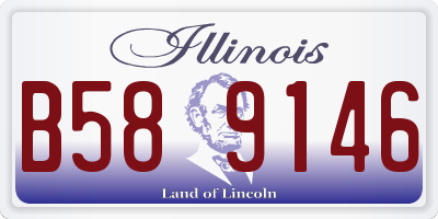 IL license plate B589146