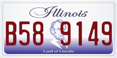 IL license plate B589149