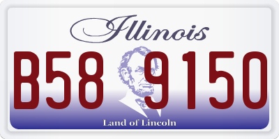 IL license plate B589150