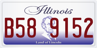 IL license plate B589152