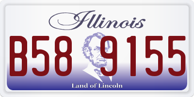 IL license plate B589155