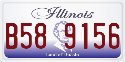 IL license plate B589156