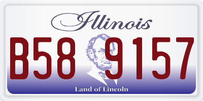 IL license plate B589157