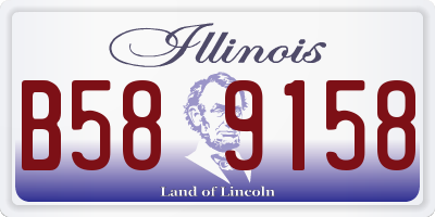 IL license plate B589158