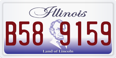 IL license plate B589159