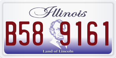 IL license plate B589161