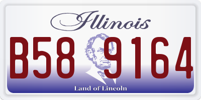 IL license plate B589164
