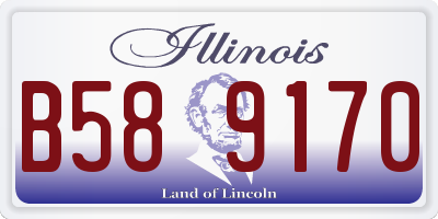 IL license plate B589170