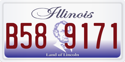 IL license plate B589171