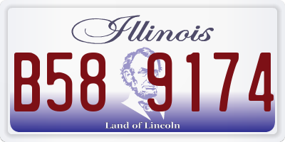 IL license plate B589174