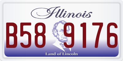 IL license plate B589176
