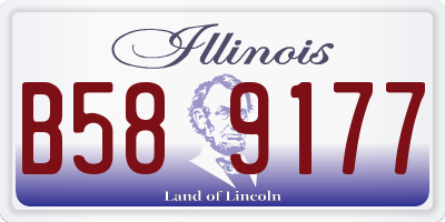 IL license plate B589177