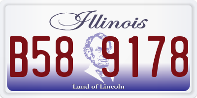 IL license plate B589178