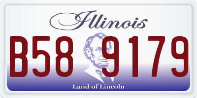 IL license plate B589179