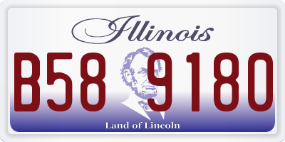 IL license plate B589180