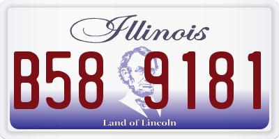 IL license plate B589181