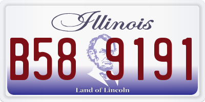 IL license plate B589191