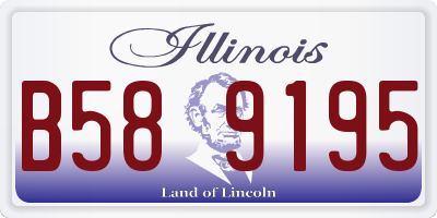 IL license plate B589195