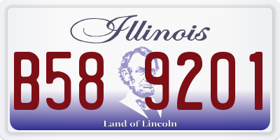 IL license plate B589201