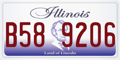 IL license plate B589206