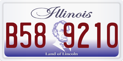 IL license plate B589210