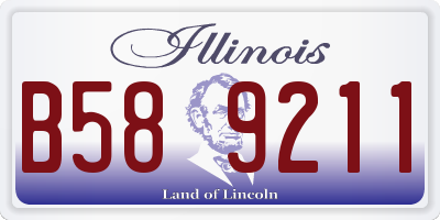 IL license plate B589211