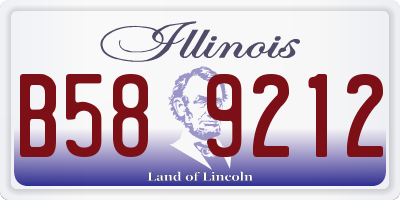 IL license plate B589212