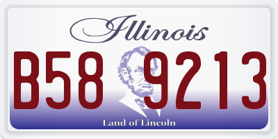 IL license plate B589213