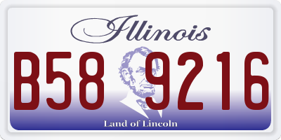 IL license plate B589216