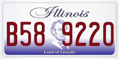 IL license plate B589220