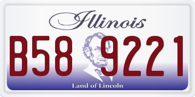 IL license plate B589221