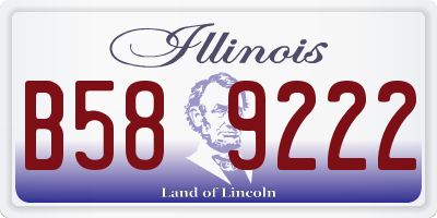 IL license plate B589222