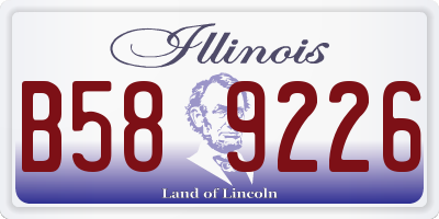 IL license plate B589226