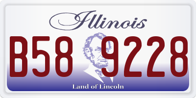 IL license plate B589228