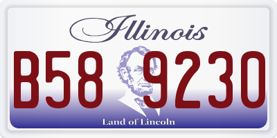 IL license plate B589230