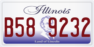 IL license plate B589232