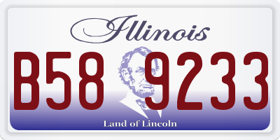 IL license plate B589233