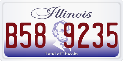 IL license plate B589235