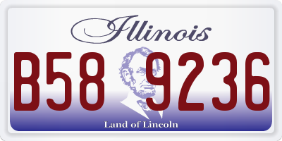 IL license plate B589236