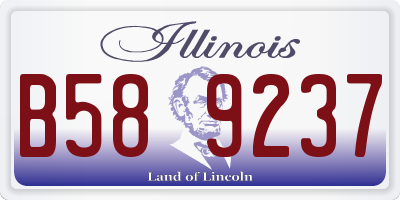 IL license plate B589237