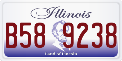 IL license plate B589238