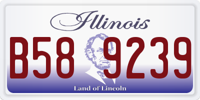 IL license plate B589239