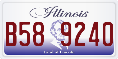 IL license plate B589240