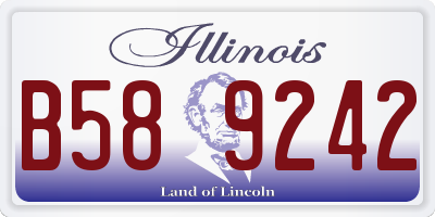 IL license plate B589242