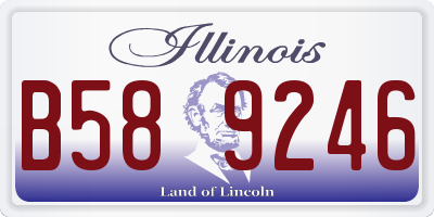 IL license plate B589246